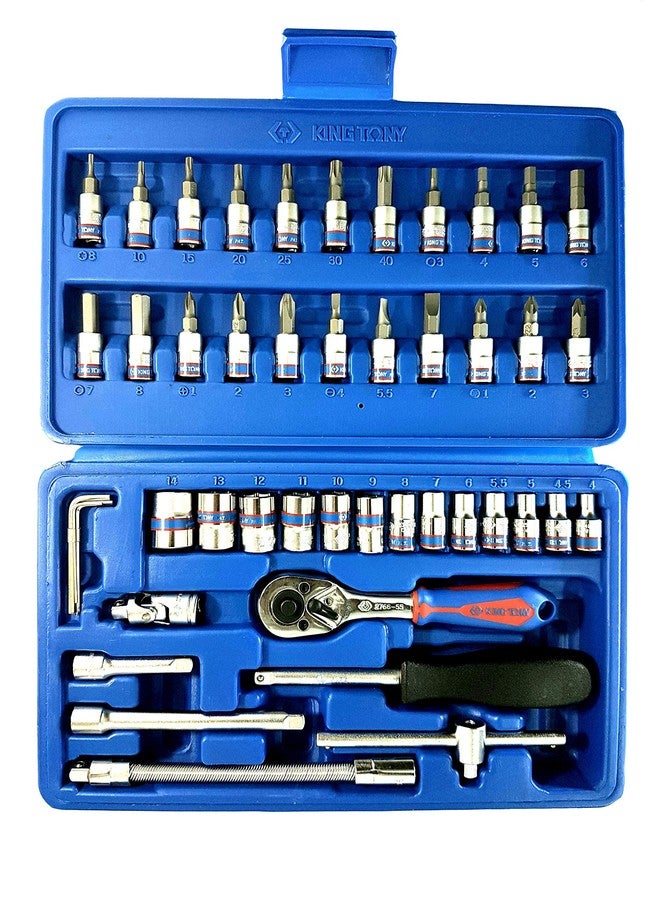 King Tony KingTony 46pc 1/4 Socket Set 2346 Tool Kit - Image 2